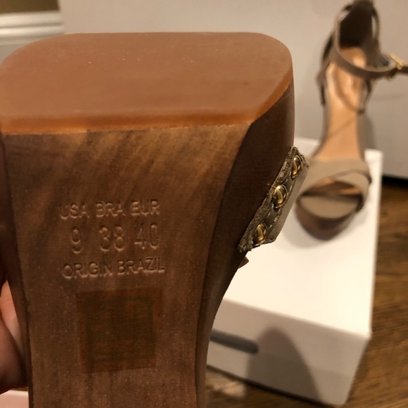 Schutz Salto Meia Pata Castor USA 9 NWT - Picture 4 of 6